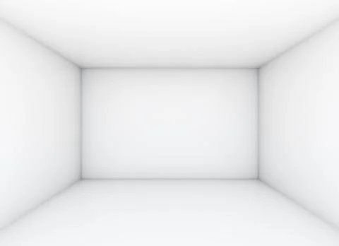 Empty white room for exhibition Stock Illustration