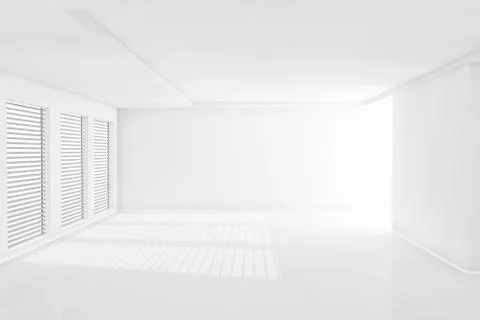 Empty white room Stock-Illustration