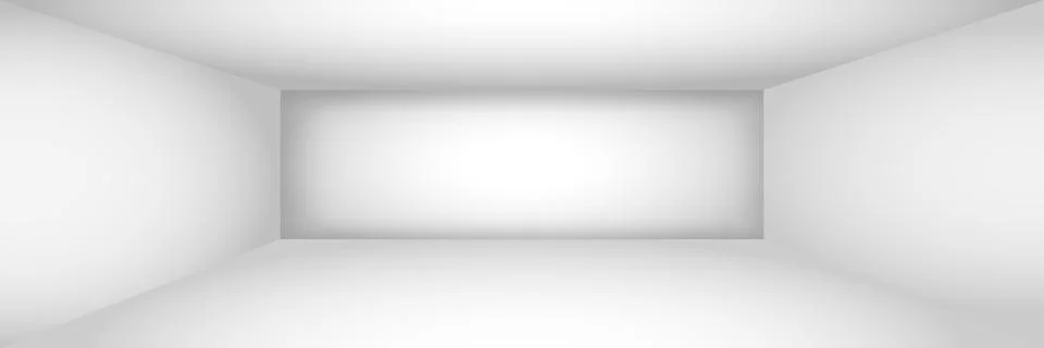 Empty white room. The inner space of the box. Vector design illustration. Mock Stock Illustration