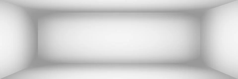 Empty white room. The inner space of the box. Vector design illustration. Mock Illustrazione stock