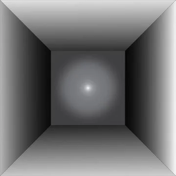 Empty white room interior Stock Illustration