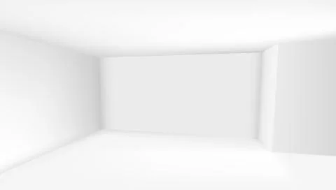 Empty White Room Interior Template イラスト素材