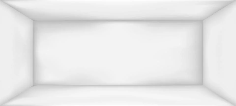 Empty white room with spotlight effect. Vector illustration Stock Illustration