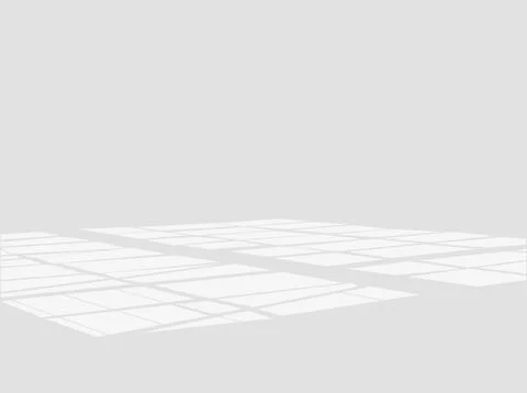 Empty white room with sun light. Vector illustration. Stock Illustration