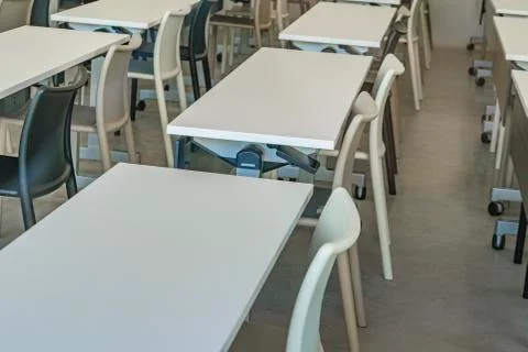 Empty White School Room Stock Photos