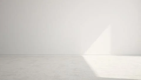 Empty white space room with light . Stock Photos