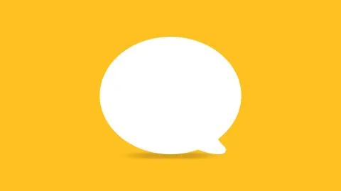 Empty white speech bubbles single for ad, comic speech bubbles doodle or stic Illustrazione stock