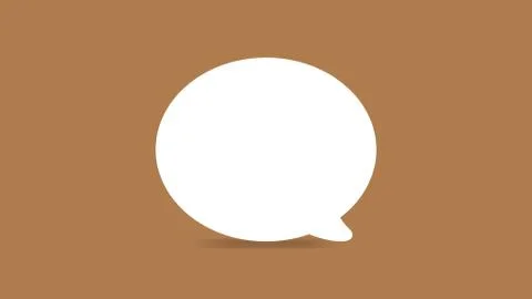 Empty white speech bubbles single for ad, comic speech bubbles doodle or stic Illustrazione stock