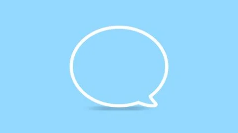 Empty white speech bubbles single for ad, comic speech bubbles doodle or stic イラスト素材