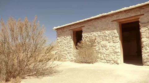 Empty White Stone Building Video stock 38107332