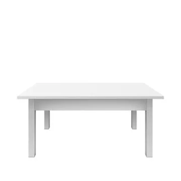 Empty white table design. Plastic teble isolated on white background. Vectro  イラスト素材