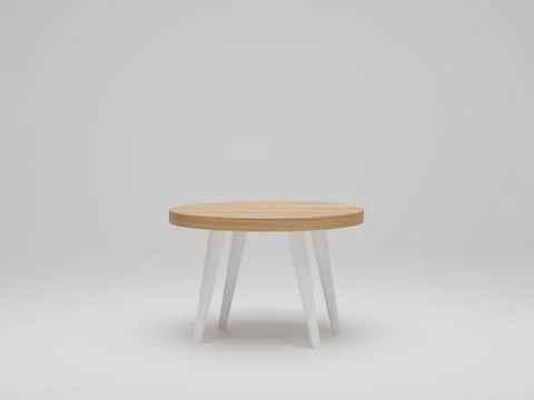 Empty white tabletop on white background, Mockup for display product Illustrazione stock