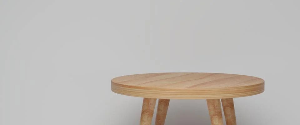 Empty white tabletop on white background, Mockup for display product or monta Stock Photos