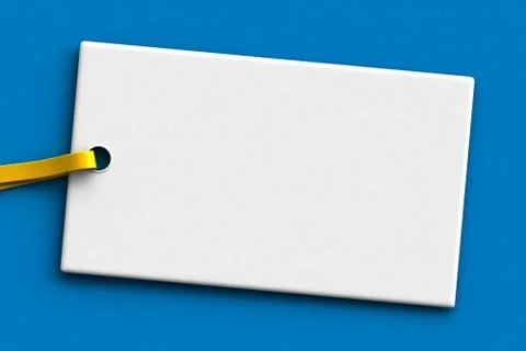 Empty white tag Stock Illustration