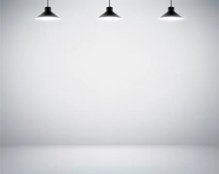 Empty white wall Stock Illustration