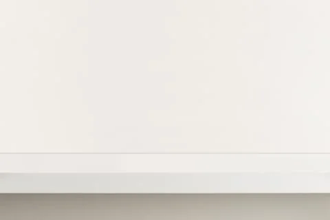 Empty White Wall Shelf Stock Photos