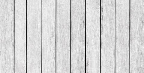 Empty, white wood background, texture with copy space Stock Photos