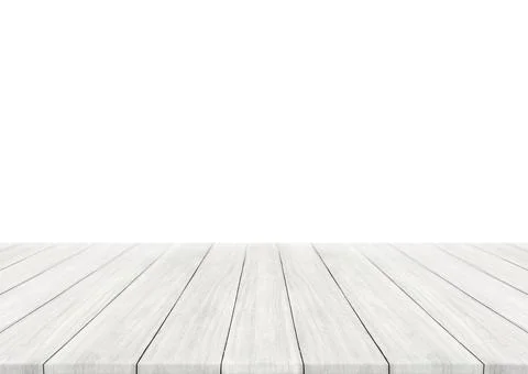 Empty white wood table top and blur wall. Wall Texture Background. Building Stock Photos