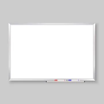Empty whiteboard Illustrazione stock