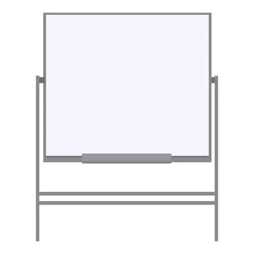 Empty whiteboard with marker pen is waiting for new ideas Illustrazione stock