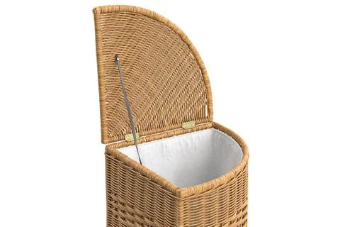 Empty wicker basket decorative Stock Illustration