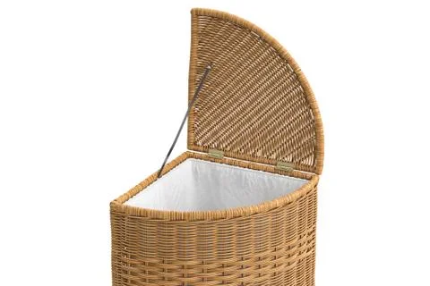 Empty wicker basket decorative 스톡 일러스트