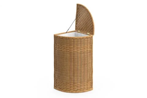 Empty wicker basket decorative Stock Illustration