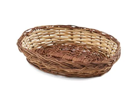 Empty Wicker Basket Stock Photos
