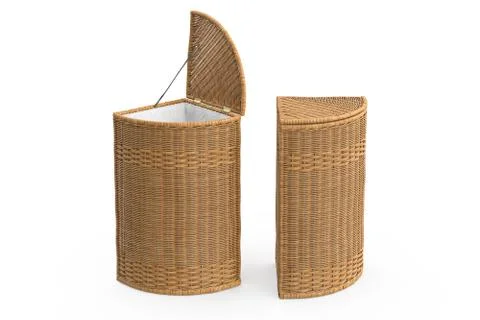 Empty wicker baskets decorative イラスト素材