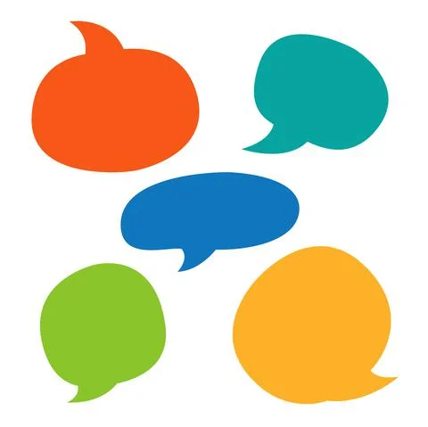 An empty window for dialogue, discussion, and thoughts. Text box Ilustração Stock