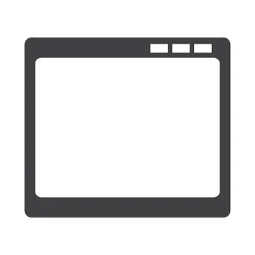 Empty window screen Stock Illustration