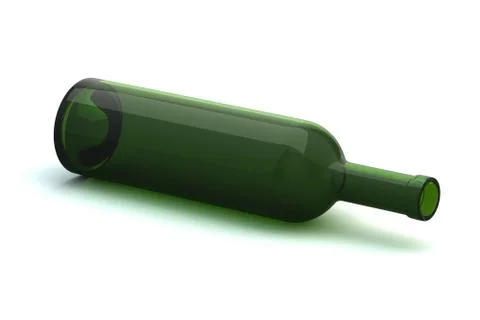 Empty Wine Bottle Stock Illustration
