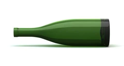 Empty Wine Bottle Stock Illustration