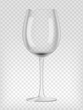 Empty wine glass Stock Illustration