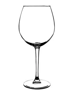 Empty wine glass Stock Illustration