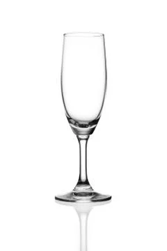 Empty wine glass isolated Stock Photos