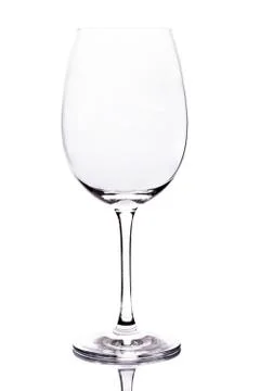 Empty wine glass Stock Photos
