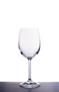 Empty wine glass Stock Photos