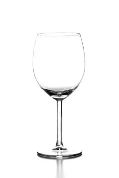 Empty wine glass Stock Photos