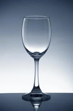 Empty wine glass Stock Photos