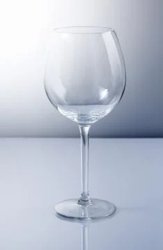 Empty wine glass Stock Photos