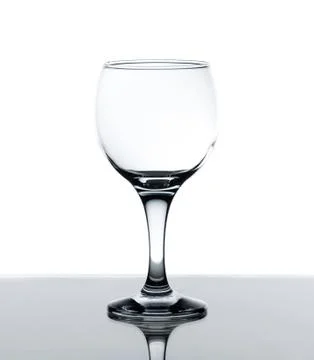 Empty wine glass Stock Photos