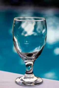 Empty wine glass Stock Photos