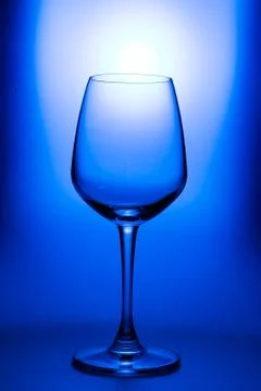 Empty wine glass Foto stock