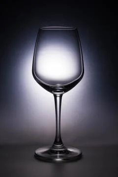 Empty wine glass 스톡 사진