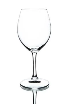 Empty wineglass isolated Stock Photos