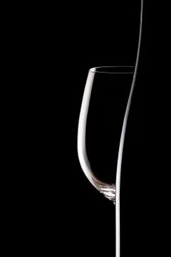 Empty wineglass Stock Photos