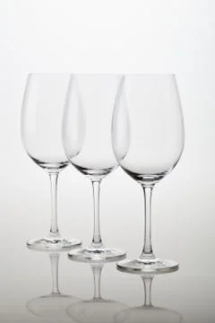 Empty wineglass Stock Photos