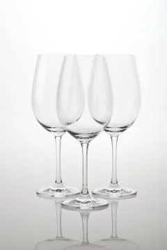 Empty wineglass Stock Photos