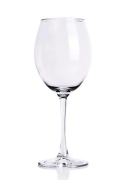 Empty wineglass on white background Foto stock